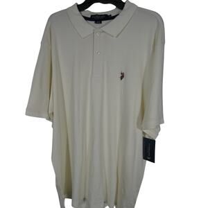 U.S. Polo ASSN.  Luxury Feel Men's Interlock Polo Shirt 3XL NWT
